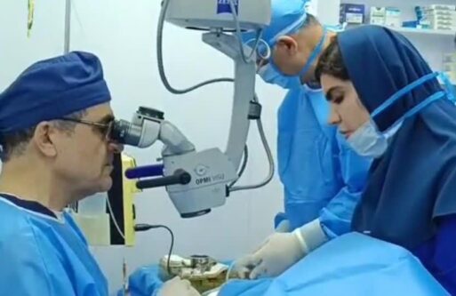انجام عمل جراحی رایگان آب مروارید چشم برای بیماران نیازمند دزفول 